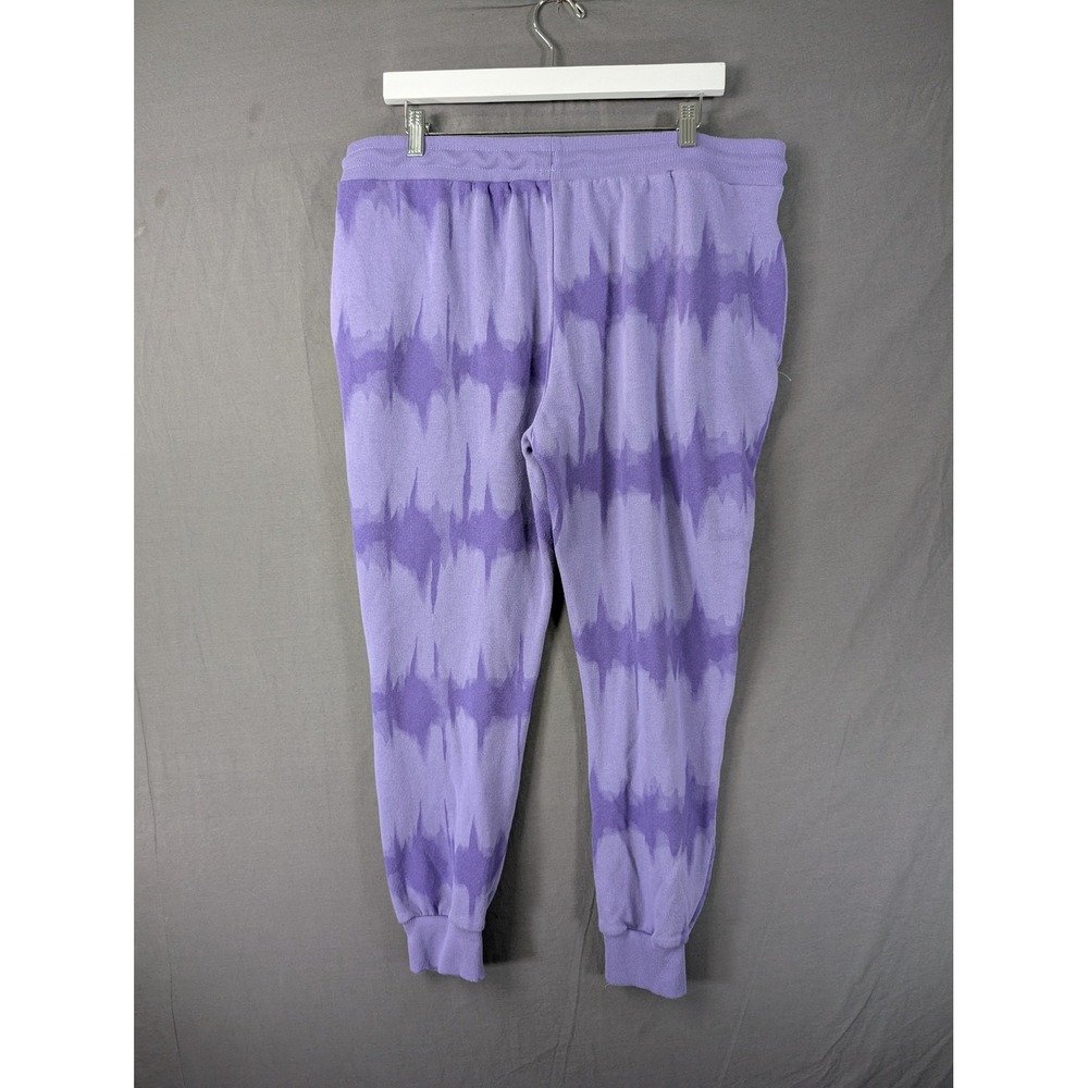Scooby-Doo Keep on Snackin Purple Tie Dye Jogger Sweatpants Mens XXL - Picture 2 of 7